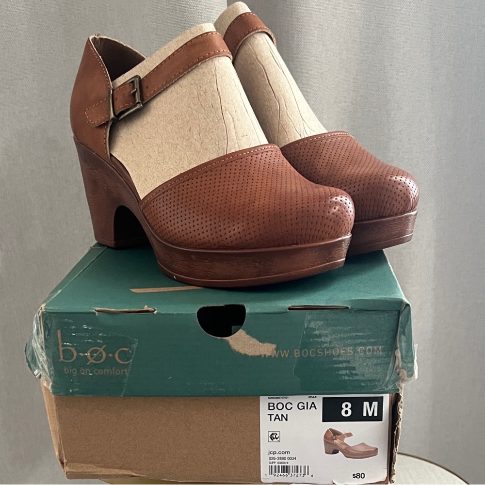 BOC Women's Brown Heeled Shoes